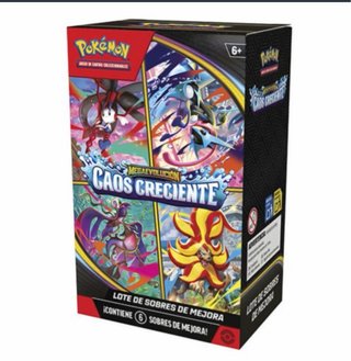 pre order Pokémon Caja Caos Creciente (6 Sobres)