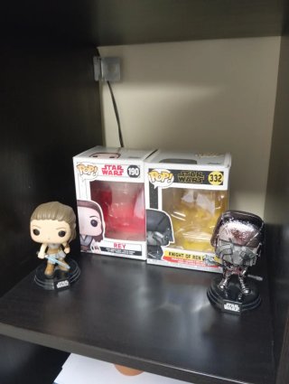 Funko Pop Star Wars Rey y Caballero de Ren