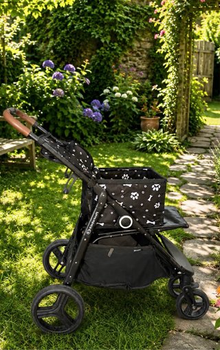 Carrito de bebé plegable adaptado para perro