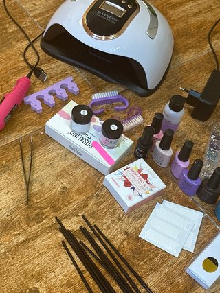 Set Uñas Gel Completo Lámpara LED