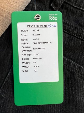 Pantalón vaquero Easy Jeans negro talla 42