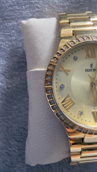 Reloj Festina Mujer Dorado Caja Joyero Rosa