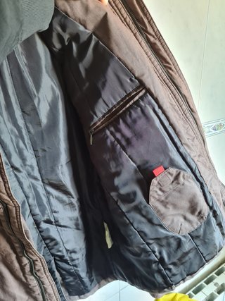 Chaqueta robusta de hombre, marrón, SLN, Talla 56