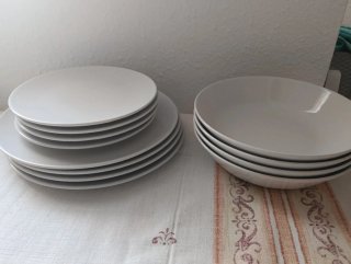 Juego 12 Platos Ikea Blanco