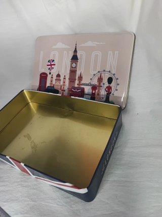 Caja de lata decorativa Londres