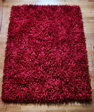 Alfombra pelo rojo 120x170 cm