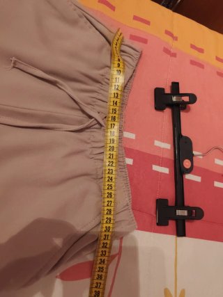 Pantalón ancho beige