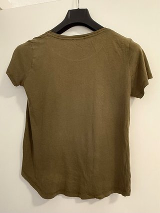 Camiseta verde oliva manga corta