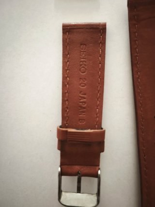 Correa rally Seiko Piel Original 20mm Marrón