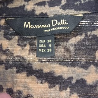 Camisa Massimo Dutti Viscosa Estampada