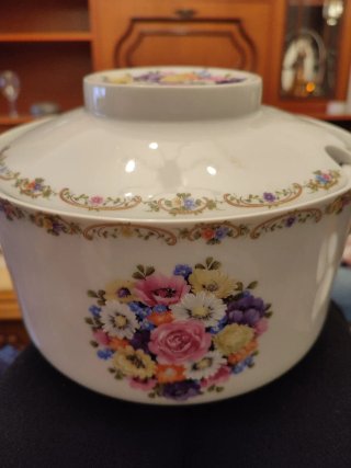Vajillas porcelana floral multicolor y otras