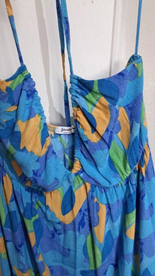 Vestido largo estampado verano