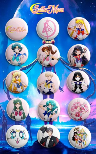 PACK CHAPAS SAILOR MOON