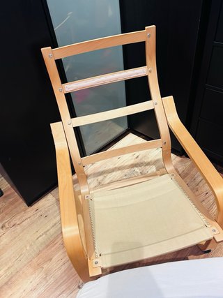 Sillón Ikea Madera Blanco