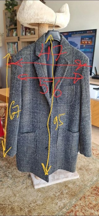 Abrigo Trussardi gris hombre