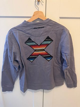 Sudadera Banana Brand Gris con Parche