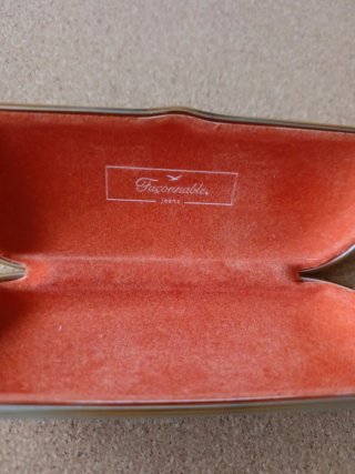 Funda gafas Faconnable plateada