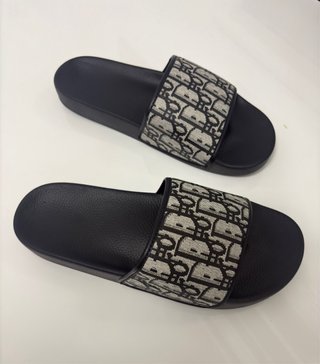 Chanclas Dior Beige y Negro