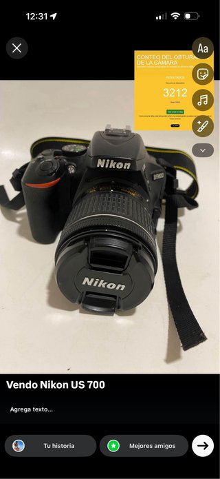 Cámara Nikon D5600 - permuto por iPad pro