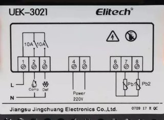 Termostato Camaras Refrigeración Elitech EK-3021