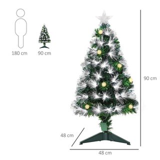 Árbol de Navidad con Fibra Óptica Artificial