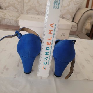 Sandali estivi blu camoscio sintetico Anna Field