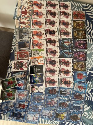 Cromos de fútbol variados