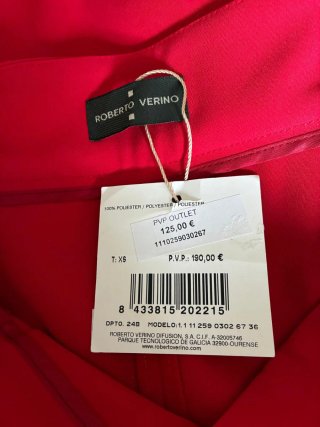 Pantalón ancho Roberto Verino fucsia
