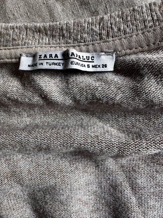 Jersey Zara oversize manga francesa S