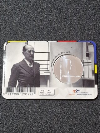 Moneda 5 Euros Países Bajos 2022 Piet Mondriaan