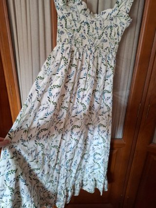 Vestido midi Zara floral XS