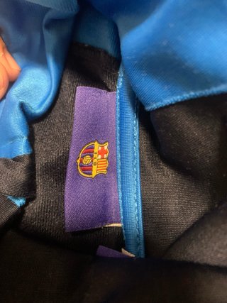 Chaqueta Retro FC Barcelona Azul/Gris