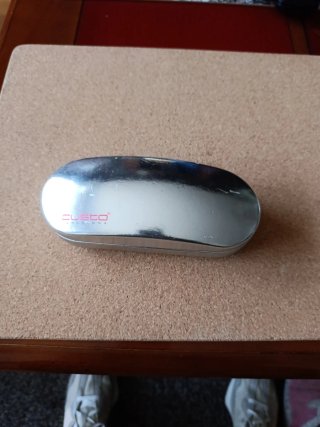 Funda de gafas Custo Barcelona plateada