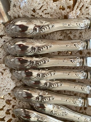 Posate dessert argento 800