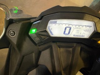 Moto Kawasaki 125cc Negra/Verde