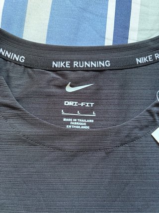 Camiseta Nike Running Dry-Fit Negra Talla L