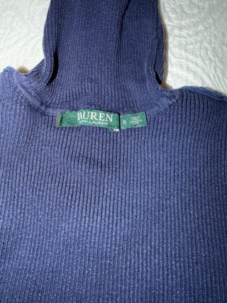 Jersey Ralph Lauren cuello alto azul Talla XS
