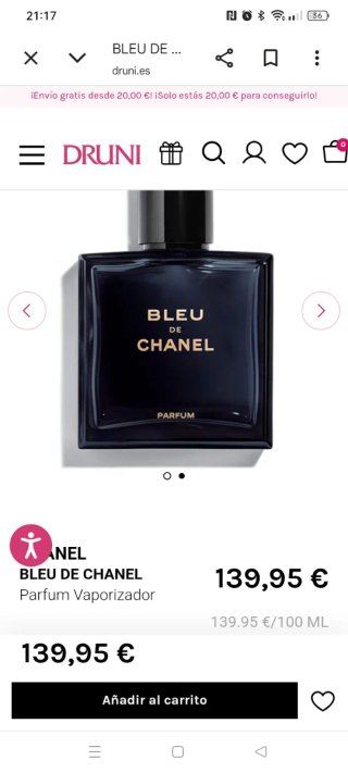 Perfume Bleu de Chanel Paris Eau de Parfum