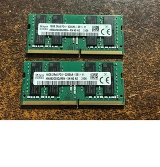 2x 16GB DDR4 SK Hynix 3200MHz SODIMM