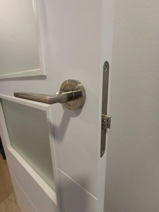Puerta Blanca Lacada Acristalada 72.5x203cm