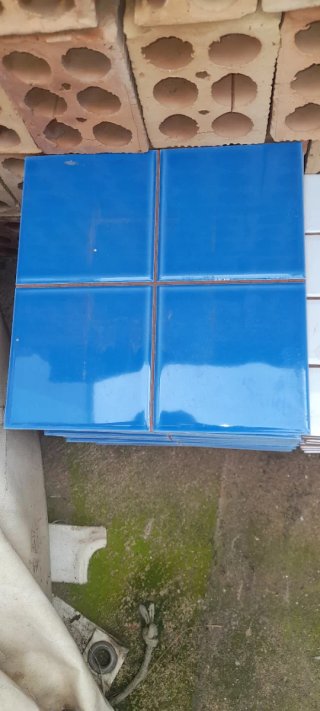 Restos de solería y azulejos