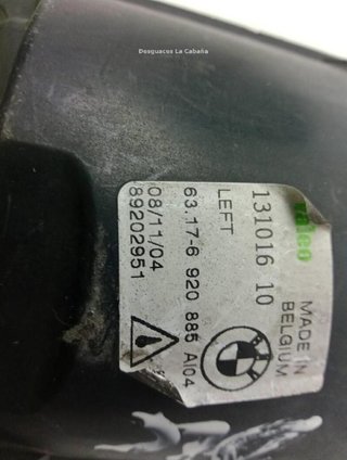 21235153 faro antiniebla delantero bmw x5 (e53)