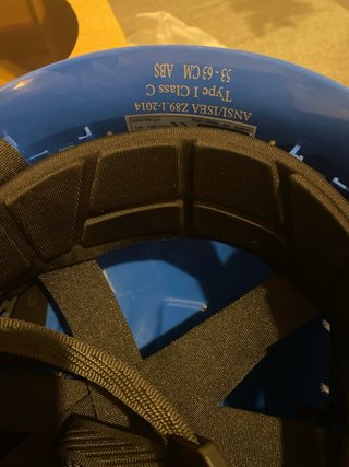 Casco da lavoro blu Mervex Vent