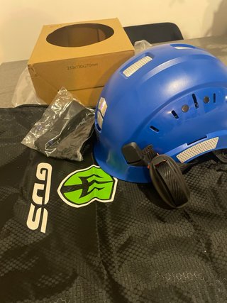 Casco da lavoro blu Mervex Vent
