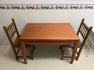 Mesa de cocina extensible madera