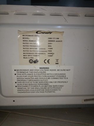 Microondas Candy CMW 1771 DW