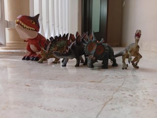 Set di giocattoli a forma di dinosauro