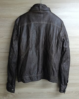 Chaqueta Vintage Biker Brad Burns Marrón Talla M
