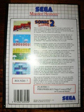 Sonic 2 Master System PAL Completo