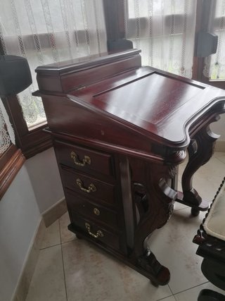 Antiguo Escritorio Davenport con Banco